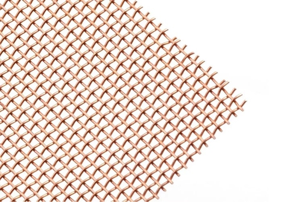 Filo di rame non magnetico Mesh Sheets/diametro catturante con la rete di rame della maglia 0.05mm