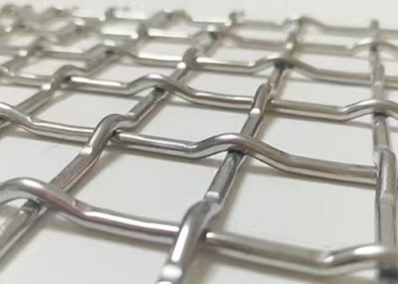 L'acciaio inossidabile riveste la tela di pannelli della rete metallica della piegatura della serratura di 15mm 2x2