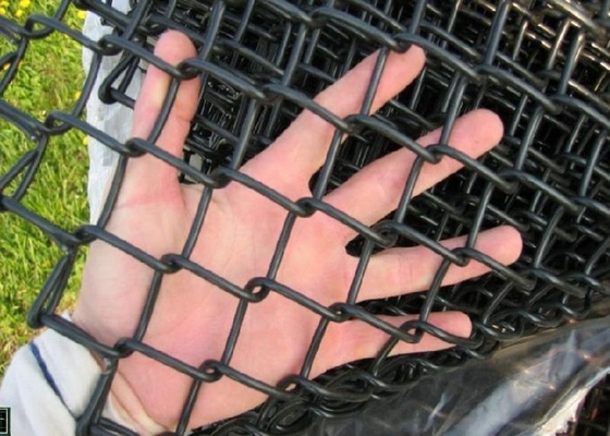 Il PVC nero ha ricoperto il diametro di cavo di Mesh Fence 1mm-7mm del collegamento a catena impermeabile