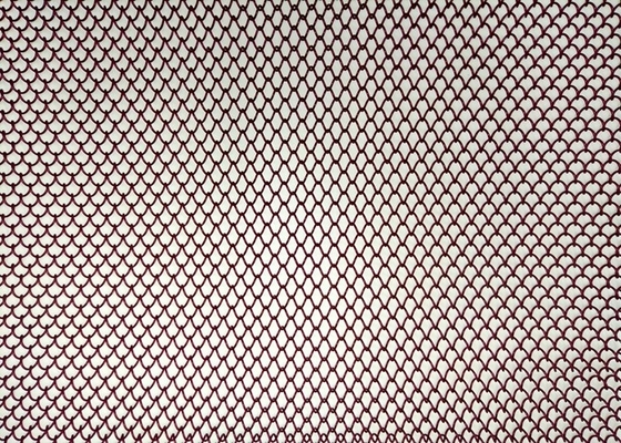 Drappi della bobina del metallo di larghezza di Diamond Hole Architectural Metal Mesh 0.5-2m