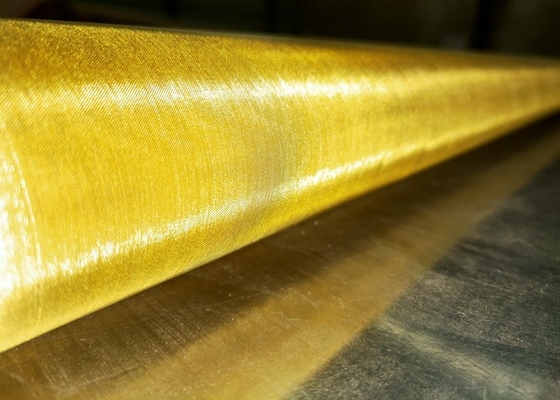 Stile della tela di SWG44 120X120 Mesh Brass Wire Mesh Fabric 30.0m/Roll
