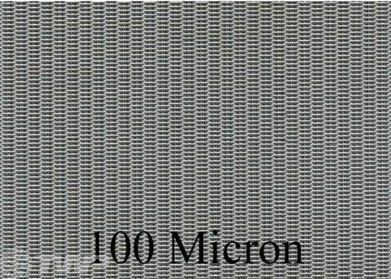 T304 / La maglia olandese 20x250 del tessuto della pianura T316 ingrana il tessuto filtrante da 100 micron