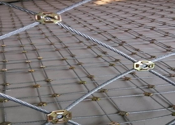 Rocce di caduta di prevenzione di Mesh Netting Length Cunstomized For di protezione del pendio del foro quadrato