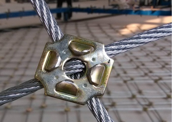 Rocce di caduta di prevenzione di Mesh Netting Length Cunstomized For di protezione del pendio del foro quadrato