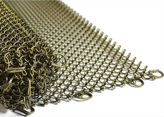 tenda architettonica dello schermo di Mesh Acid Resistant Fireplace Mesh del metallo di 1.5mm