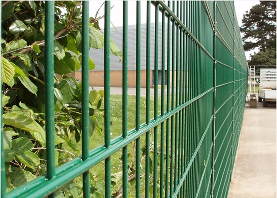 Barriera di sicurezza saldata doppio cavo, recinto d'argento Panels del filo zincato di 1m