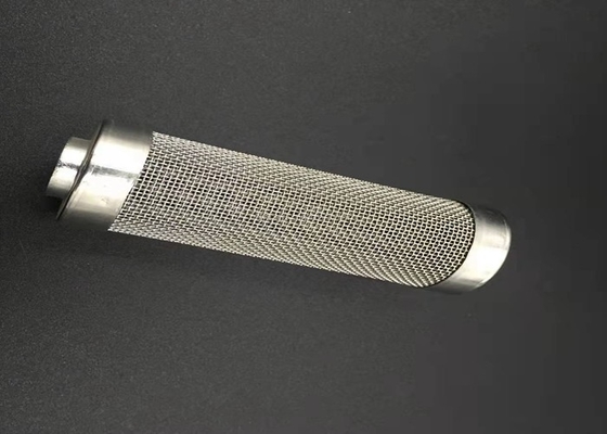Cavo bordato Mesh Tube Cylinder Filters di acciaio inossidabile 635mesh di 2mm