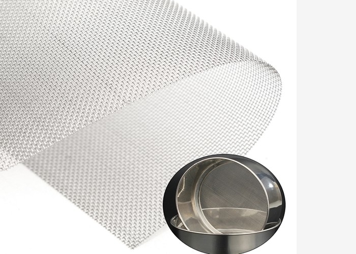 foro quadrato 90X90 Mesh Silver Color della tela metallica di 1M Width Stainless Steel