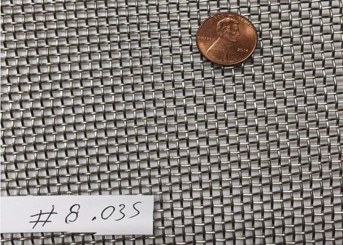corrosione di lunghezza di larghezza X 30m della maglia 1m di 8X8 Mesh Woven Stainless Steel Wire anti