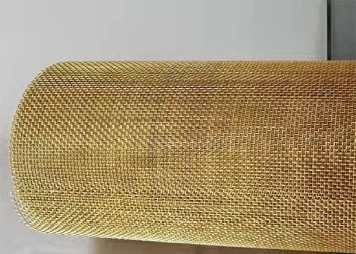 Rete metallica decorativa d'ottone SWG38 60X60 Mesh Plain Weave Woven Type