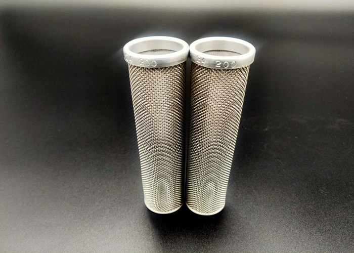Cavo bordato Mesh Tube Cylinder Filters di acciaio inossidabile 635mesh di 2mm